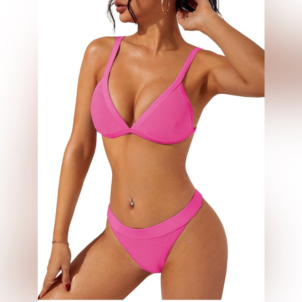 swimall Women's Triangle Bikini Set Small